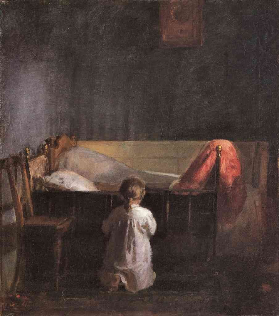 Evening Prayer Anna Ancher Impressionism European A4 Photo Print
