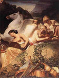 Everdingen Caesar Van The Four Muses With Pegasus A4 Photo Print