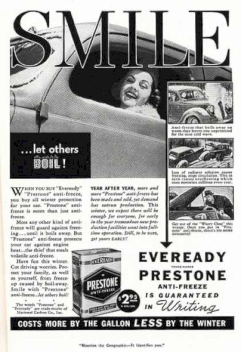 Everready Prestone Freeze Vintage Retro Advert Ads A4 Photo Print