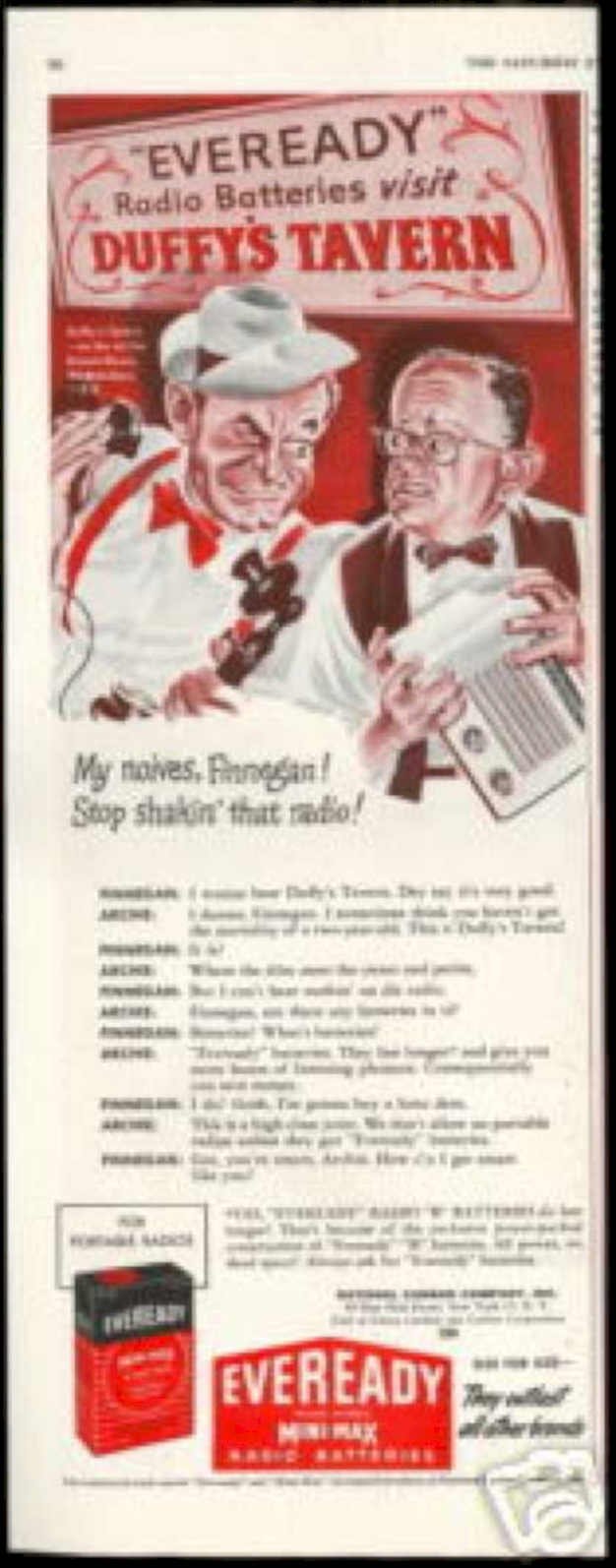 Everready Tavern Men Vintage Retro Advert Ads A4 Photo Print