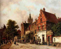 Eversen Adrianus A View In Delft A4 Photo Print