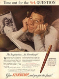 Eversharp Pen Skyline 1940s Vintage Retro Advert Poster