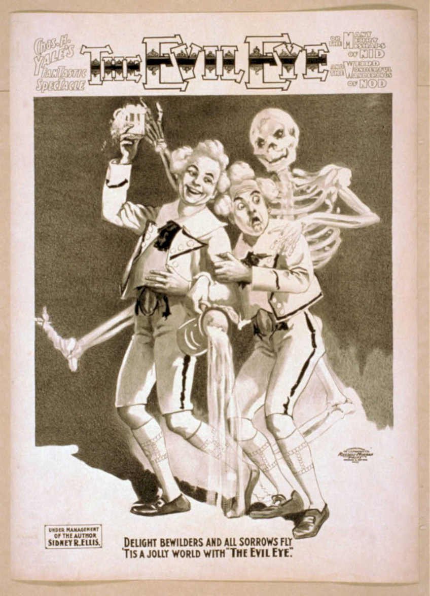 Evil Eye Clowns Vintage Retro Advert Poster A4 Photo Print