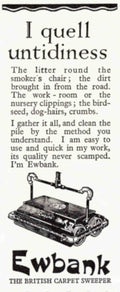 Ewbank Carpet Sweeper Vintage Retro Advert Poster A4 Photo Print