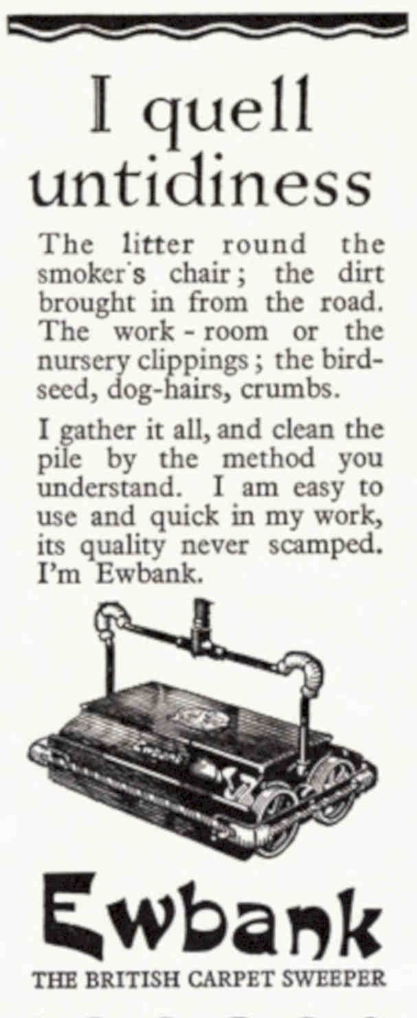 Ewbank Carpet Sweeper Vintage Retro Advert Poster A4 Photo Print