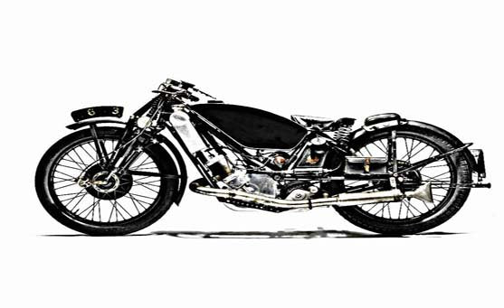Ex Phil Vare 1929 Scott 596cc Racing Motorcycle motorbike A4 Photo Print