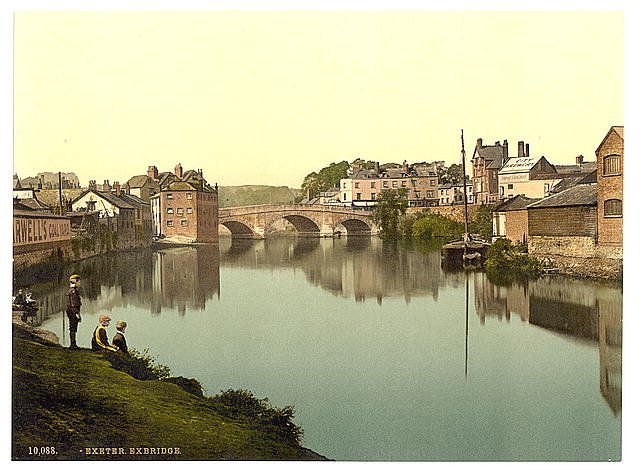 Exbridge Exeter Vintage A4 Photo Print