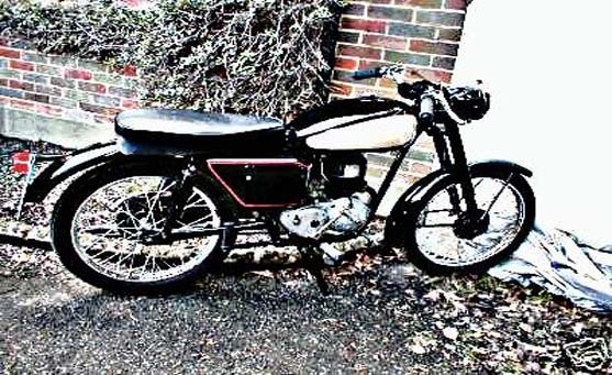 Excelsior 150 Courier motorbike A4 Photo Print