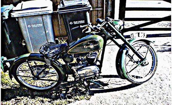 Excelsior 1954 motorbike A4 Photo Print