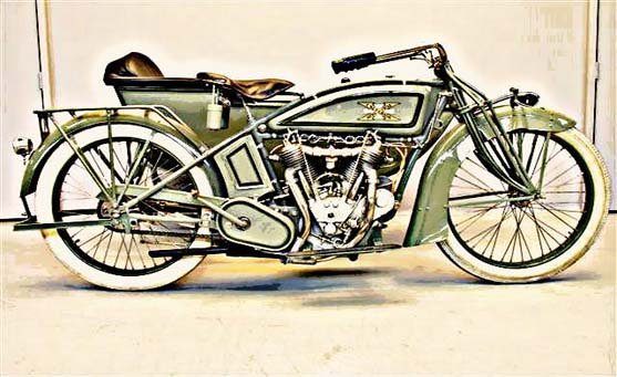 Excelsior Combination motorbike A4 Photo Print