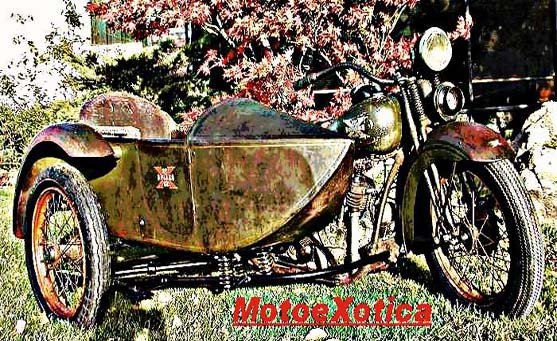 Excelsior Henderson motorbike A4 Photo Print