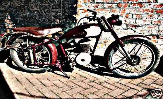 Excelsior Roadmaster motorbike A4 Photo Print