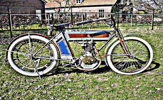 Excelsior Single motorbike A4 Photo Print