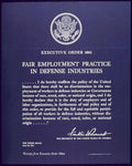 Executive Order 8802 Vintage Retro Advert Poster A4 Photo Print