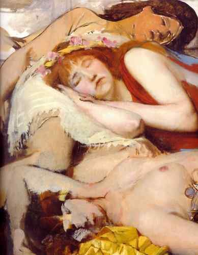 Exhausted Maenides After The Dance Lawrence Alma Tadema A4 Photo Print