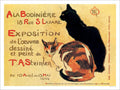 Exposition De L27oeuvre Dessine Et Peint Steinlen 1894 Vintage Retro Advert Pos