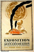 Exposition Paris Rose Vintage Retro Advert Poster A4 Photo Print