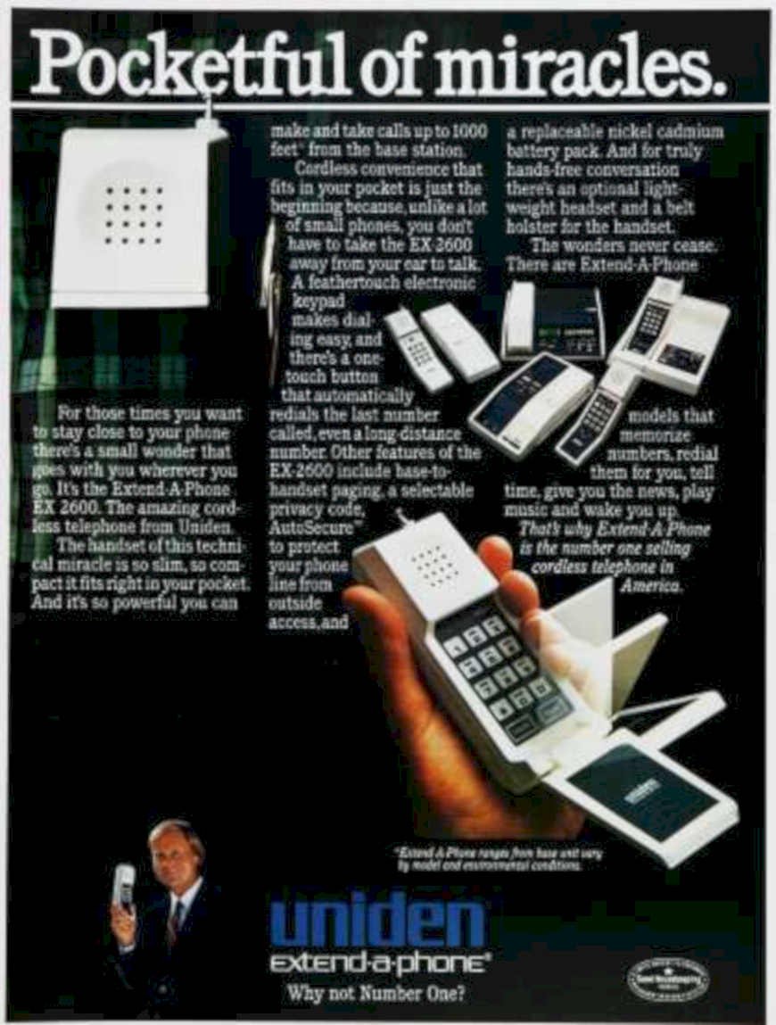 Extend Phone Mobile Vintage Retro Advert Ads A4 Photo Print