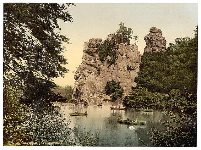 Externstein I Detmold Lippe Vintage A4 Photo Print