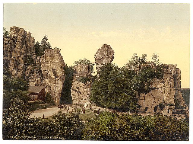 Externstein II Detmold Lippe Vintage A4 Photo Print