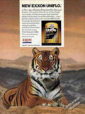 Exxon Uniflo Tiger Vintage Retro Advert Ads A4 Photo Print