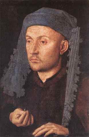 Eyck Jan Van Portrait Of A Goldsmith Man With Ring A4 Photo Print