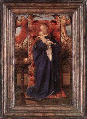 Eyck Jan van Madonna and Child at the Fountain A4 Photo Print