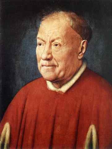 Eyck Jan van Portrait of Cardinal Niccolo Albergati A4 Photo Print