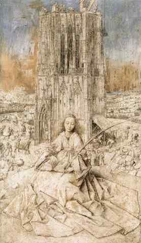 Eyck Jan van St Barbara A4 Photo Print