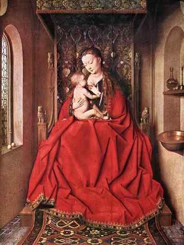Eyck Jan van Suckling Madonna Enth A4 Photo Print