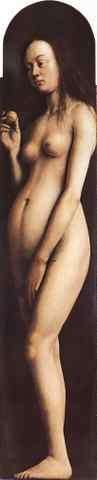 Eyck Jan van The Ghent Altarpiece Eve A4 Photo Print