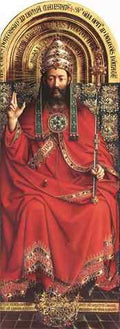 Eyck Jan van The Ghent Altarpiece God Almighty A4 Photo Print