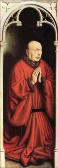 Eyck Jan van The Ghent Altarpiece The Donor A4 Photo Print