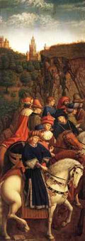 Eyck Jan van The Ghent Altarpiece The Just Judges A4 Photo Print