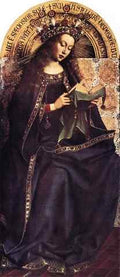 Eyck Jan van The Ghent Altarpiece Virgin Mary A4 Photo Print