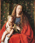 Eyck Jan van The Madonna with Canon van der Paele detail 2 A4 Photo Print