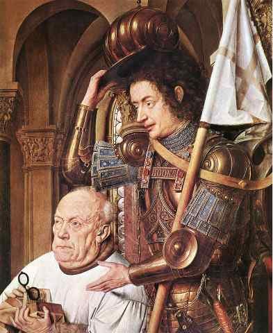 Eyck Jan van The Madonna with Canon van der Paele detail 3 A4 Photo Print