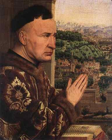 Eyck Jan van The Virgin of Chancellor Rolin detail 3 A4 Photo Print