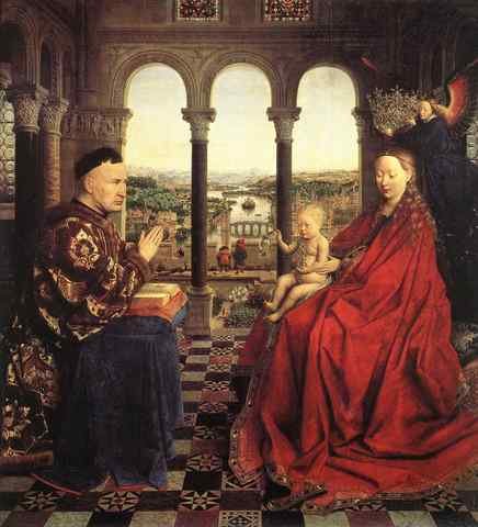 Eyck Jan van The Virgin of Chancellor Rolin A4 Photo Print