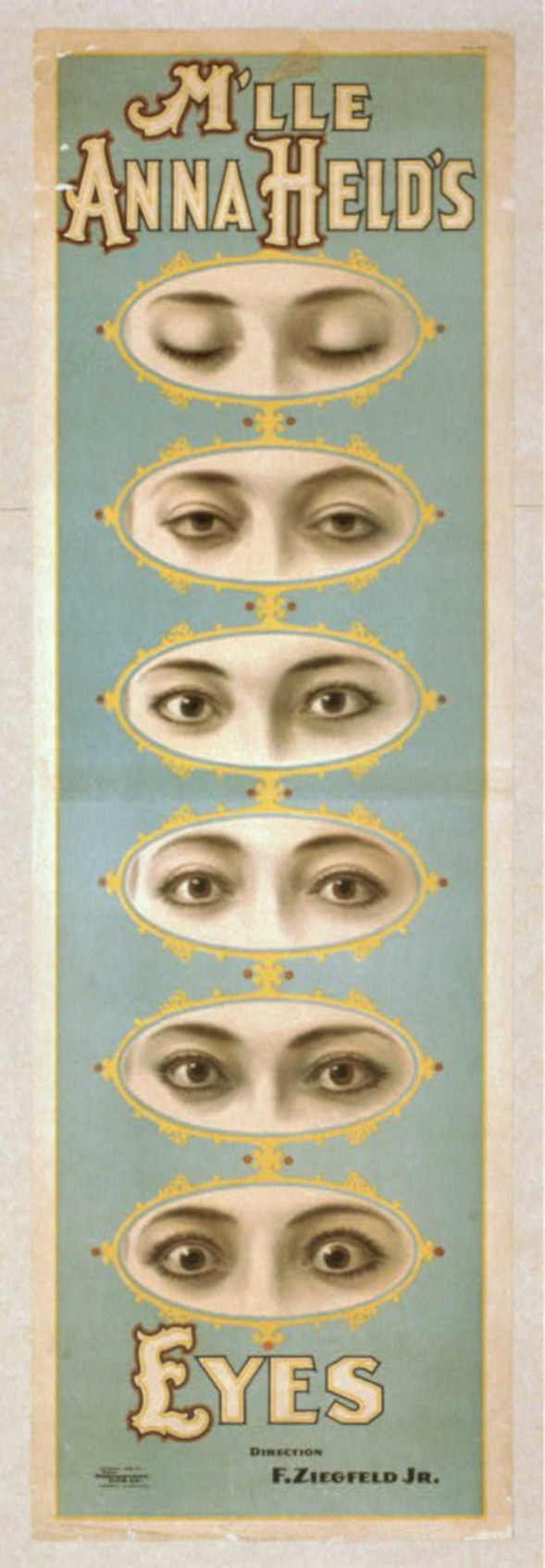 Eyes Ziegfeld Poster Vintage Retro Advert Poster A4 Photo Print