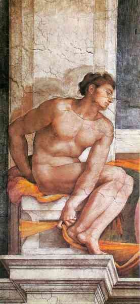 Ezekial by Michelangelo A4 Photo Print