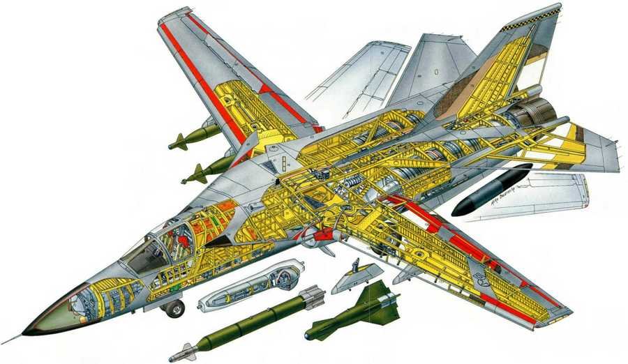 F 111 Aardvark cutaway A4 Photo Print