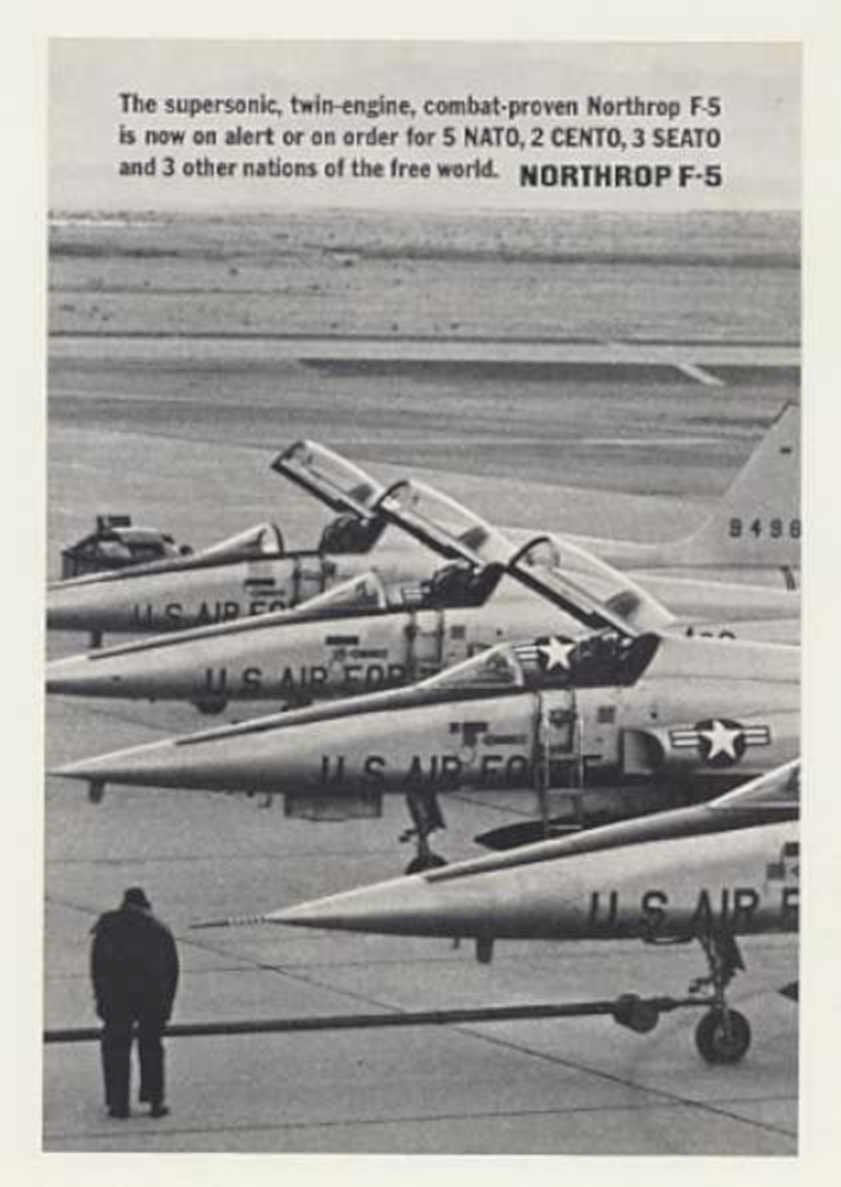 F 5 Aircraft Vintage Retro Advert Ads A4 Photo Print
