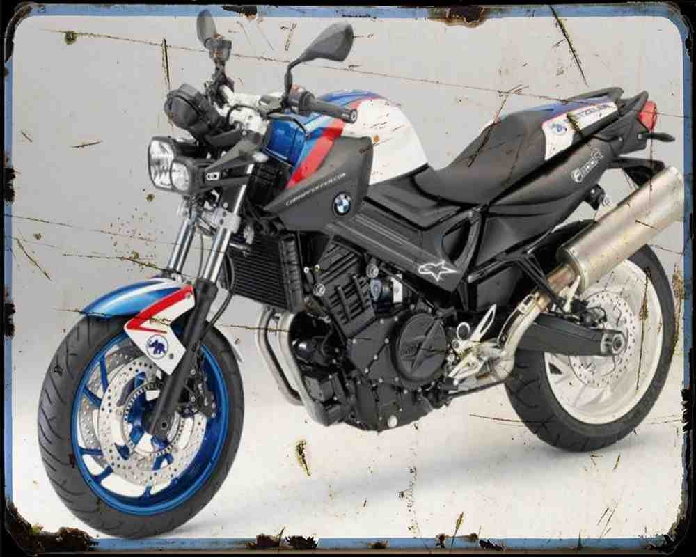 F 800 R Chris Pfeiffer Edition 1 A4 Photo Print Motorbike Vintage Aged