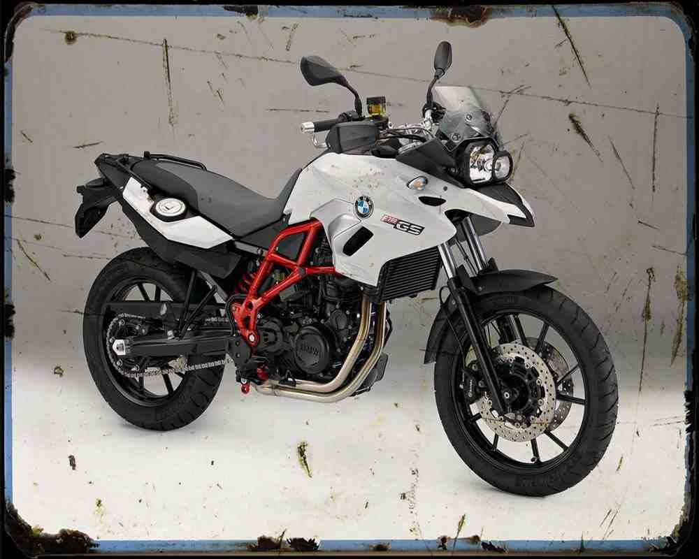 F700Gs 16 4 A4 Photo Print Motorbike Vintage Aged