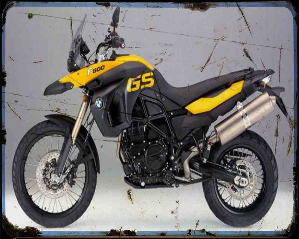 F800Gs 08 1 A4 Photo Print Motorbike Vintage Aged