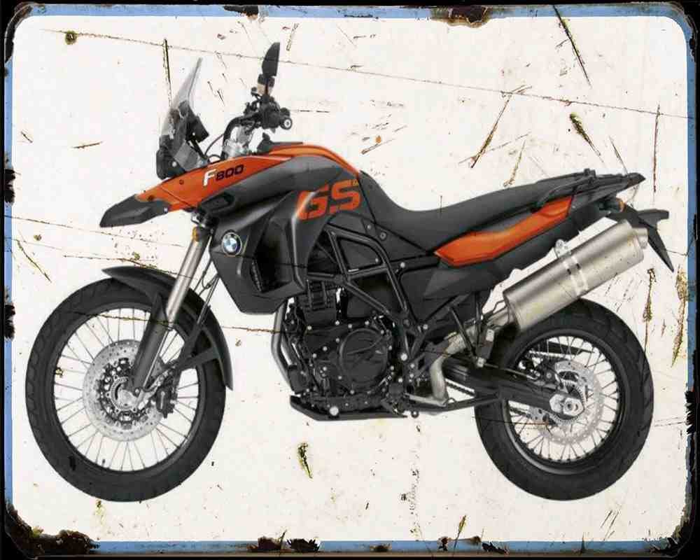 F800Gs 10 A4 Photo Print Motorbike Vintage Aged
