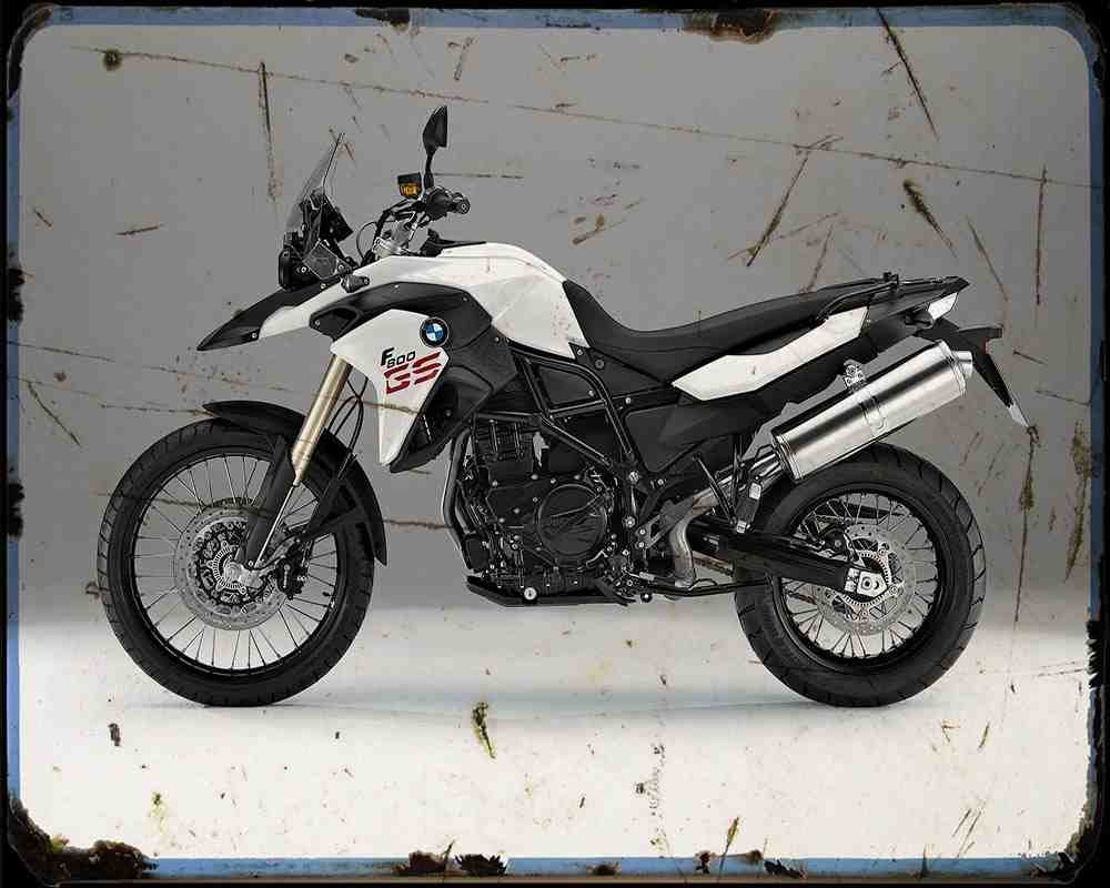 F800Gs 14 1 A4 Photo Print Motorbike Vintage Aged