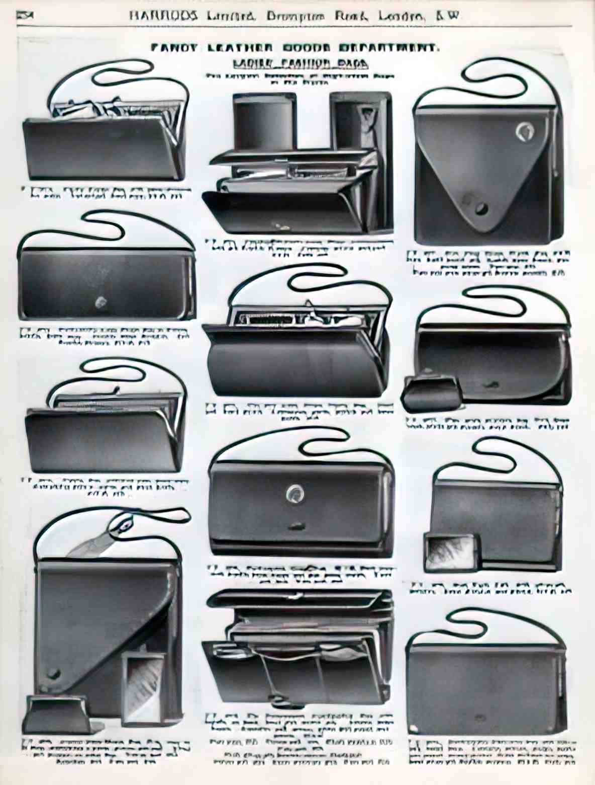FAHB1003, Harrods Handbags  Advert A4 Photo Print