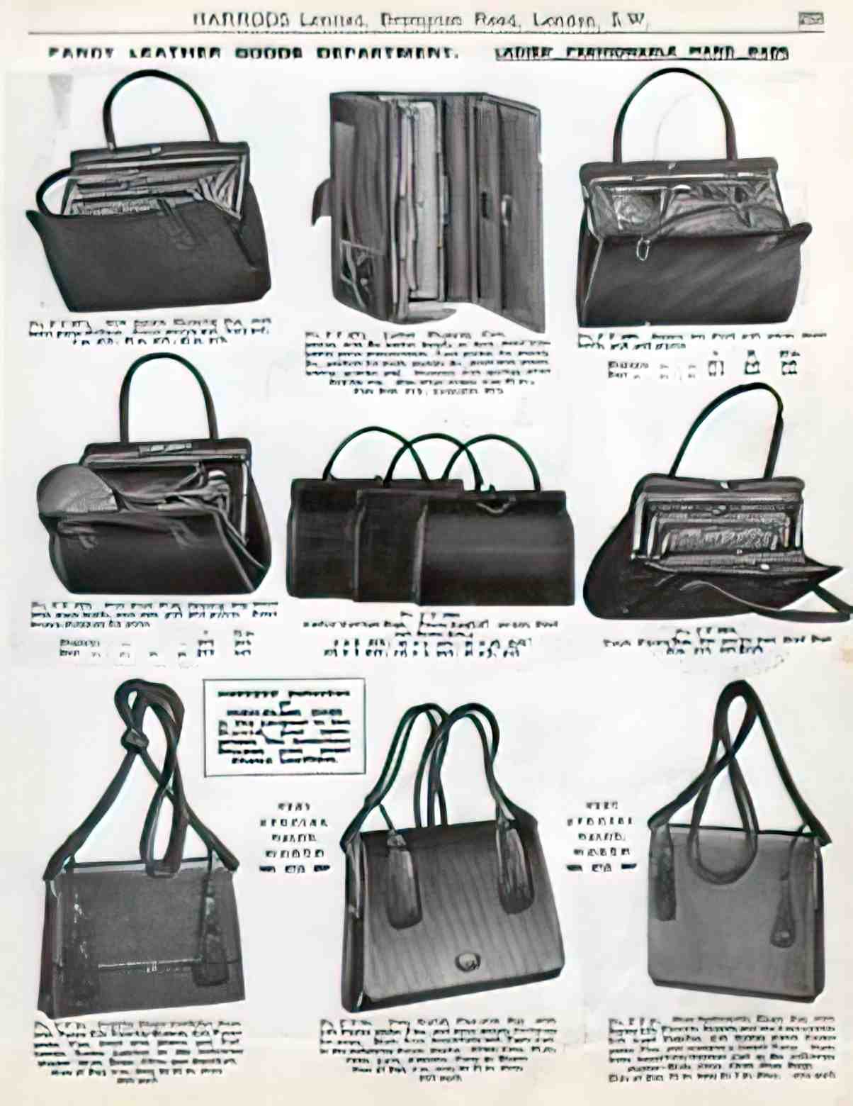 FAHB1004, Harrods Handbags  Advert A4 Photo Print
